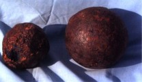 Cannon balls from the R. Y. Mary